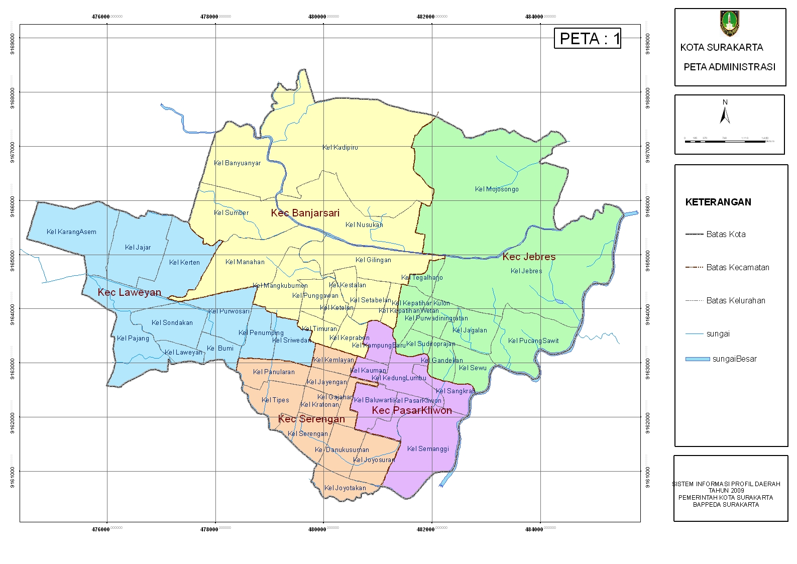 Daftar Kecamatan Dan Kelurahan Di Kabupaten Karanganyar